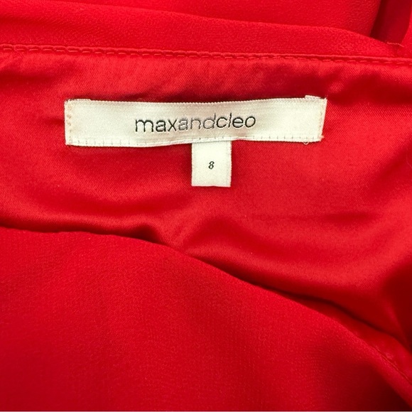 Max and Cleo One Shoulder Dress – Red, Size 8 - Picture 4 of 4